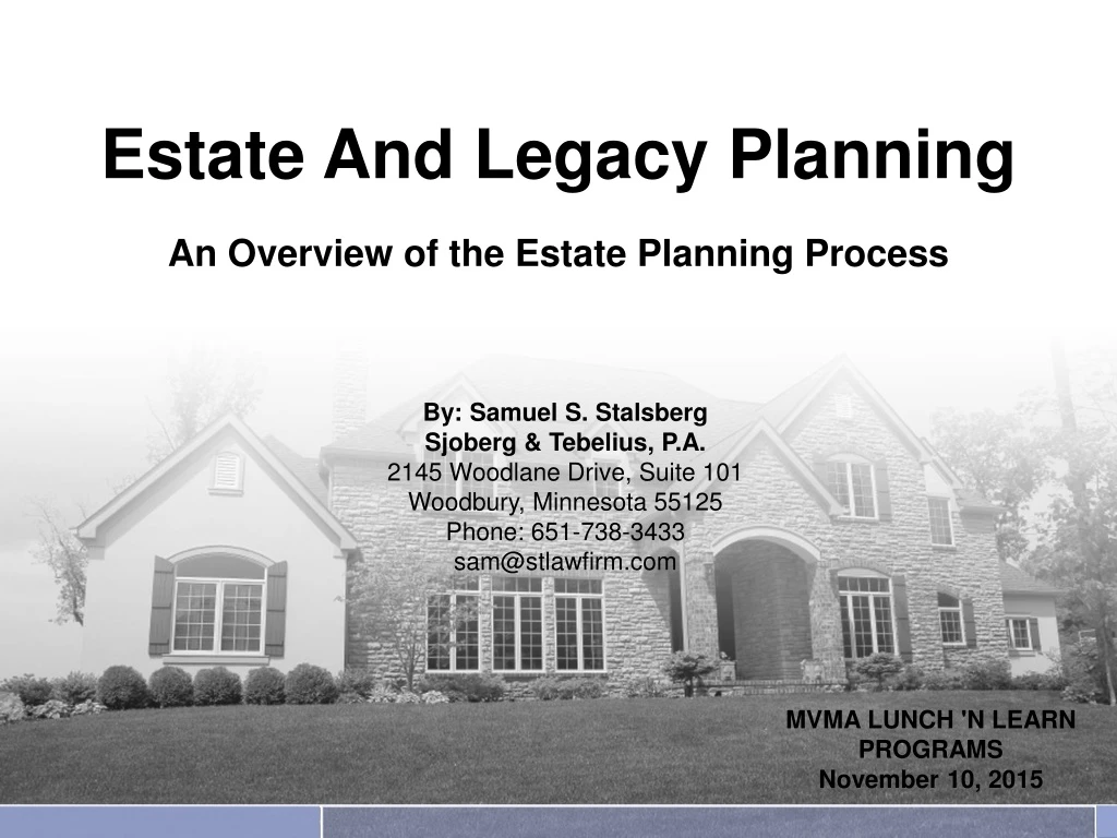 estate and legacy planning