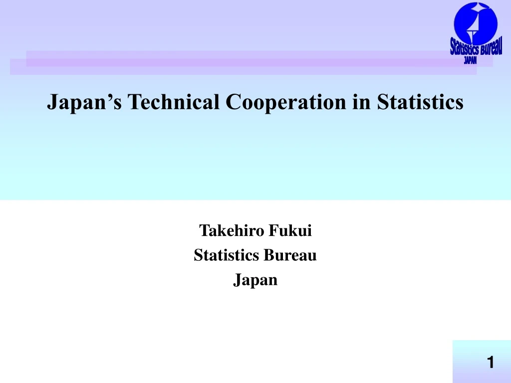 japan s technical cooperation in statistics