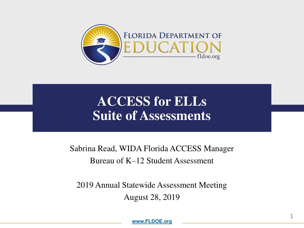 access for ells suite of assessments