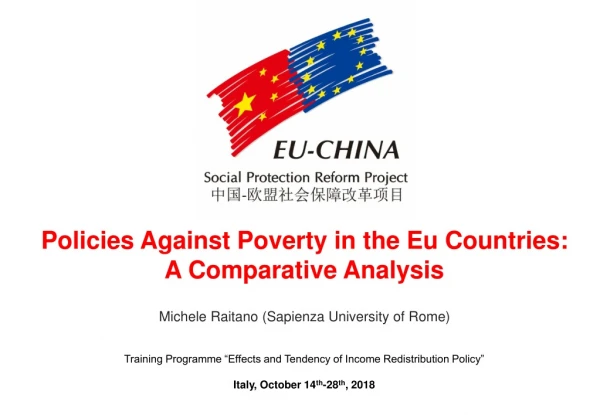 Policies Against Poverty in the Eu Countries: A Comparative Analysis