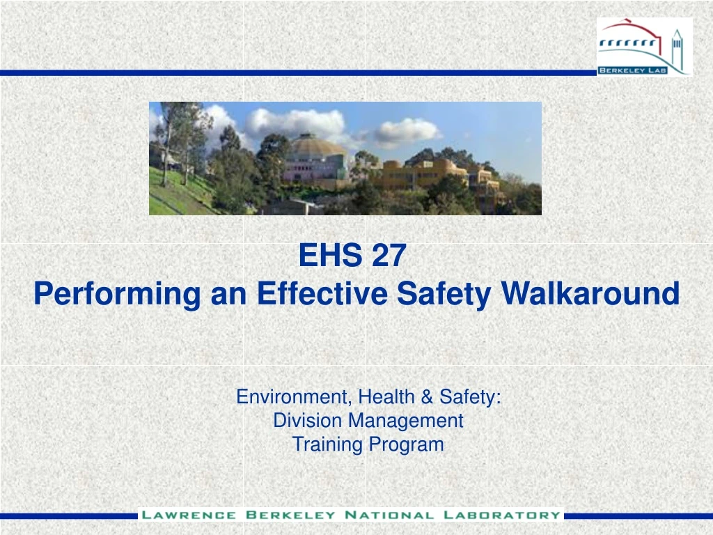 ehs 27 performing an effective safety walkaround