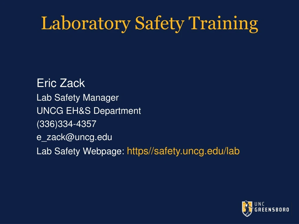 laboratory safety training