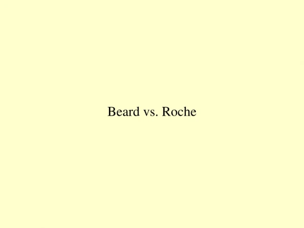 Beard vs. Roche