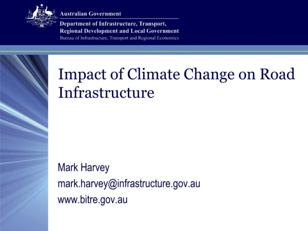 Impact of Climate Change on Road Infrastructure