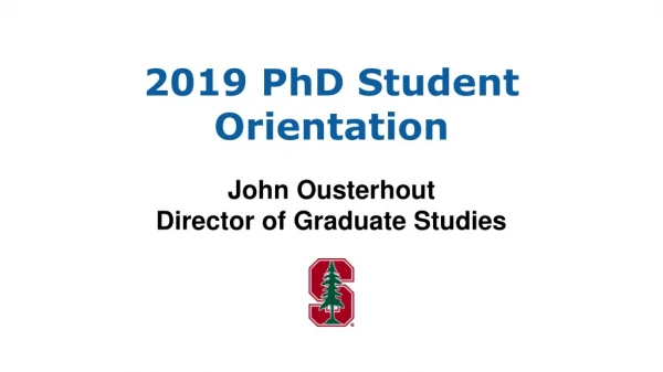 2019 PhD Student Orientation