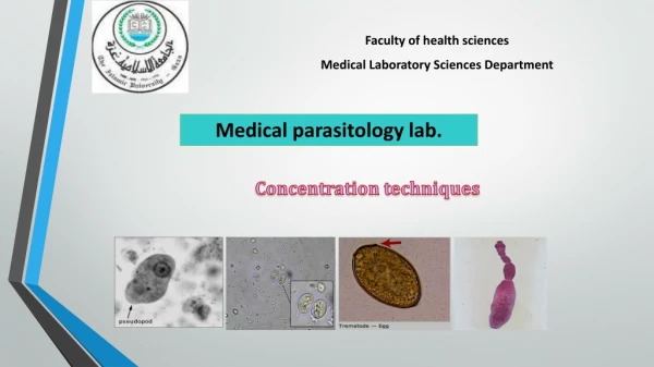 Faculty of health sciences Medical Laboratory Sciences Department