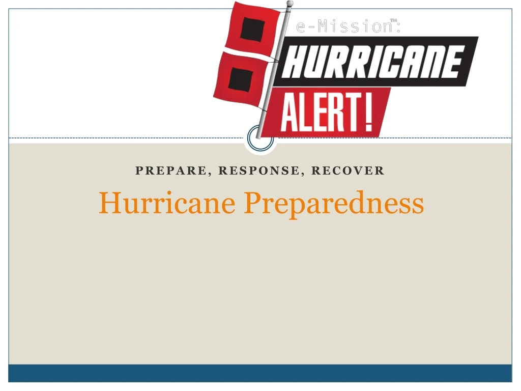 hurricane preparedness