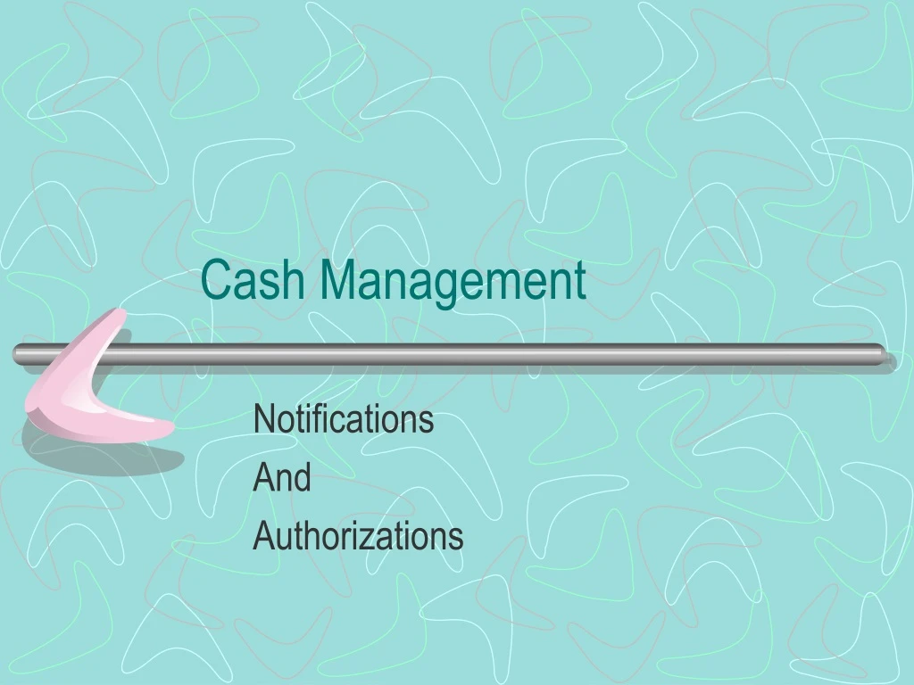 cash management