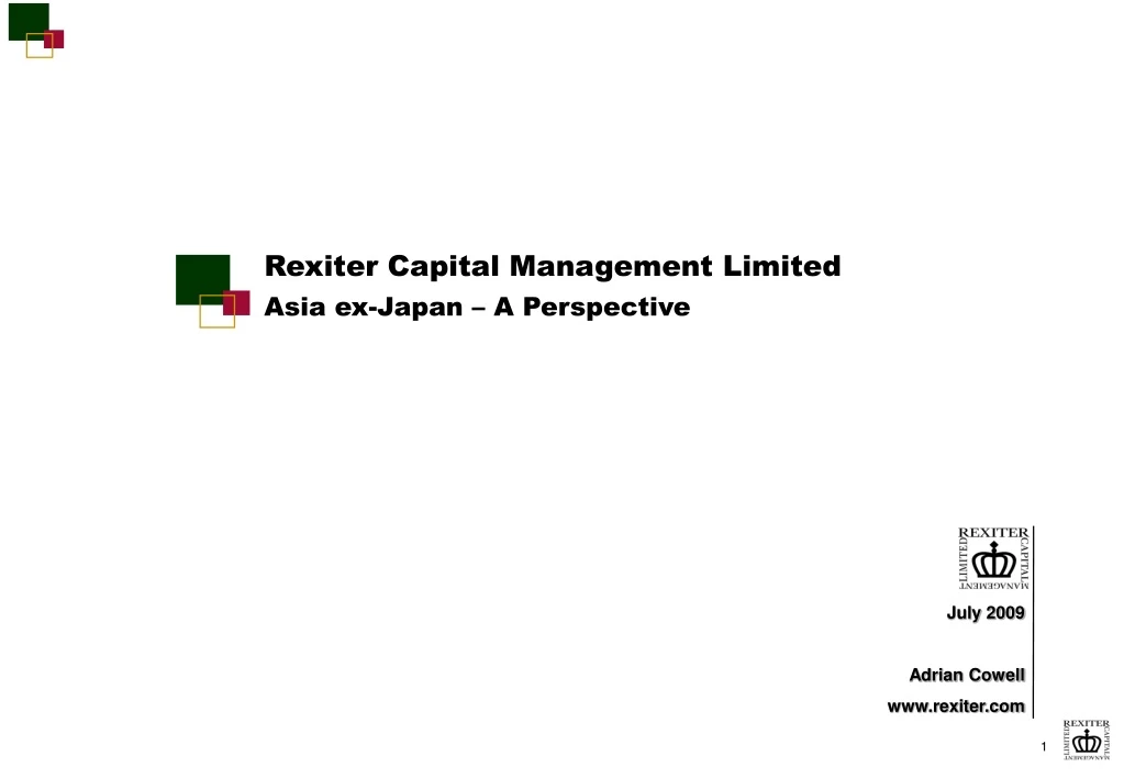 rexiter capital management limited asia ex japan