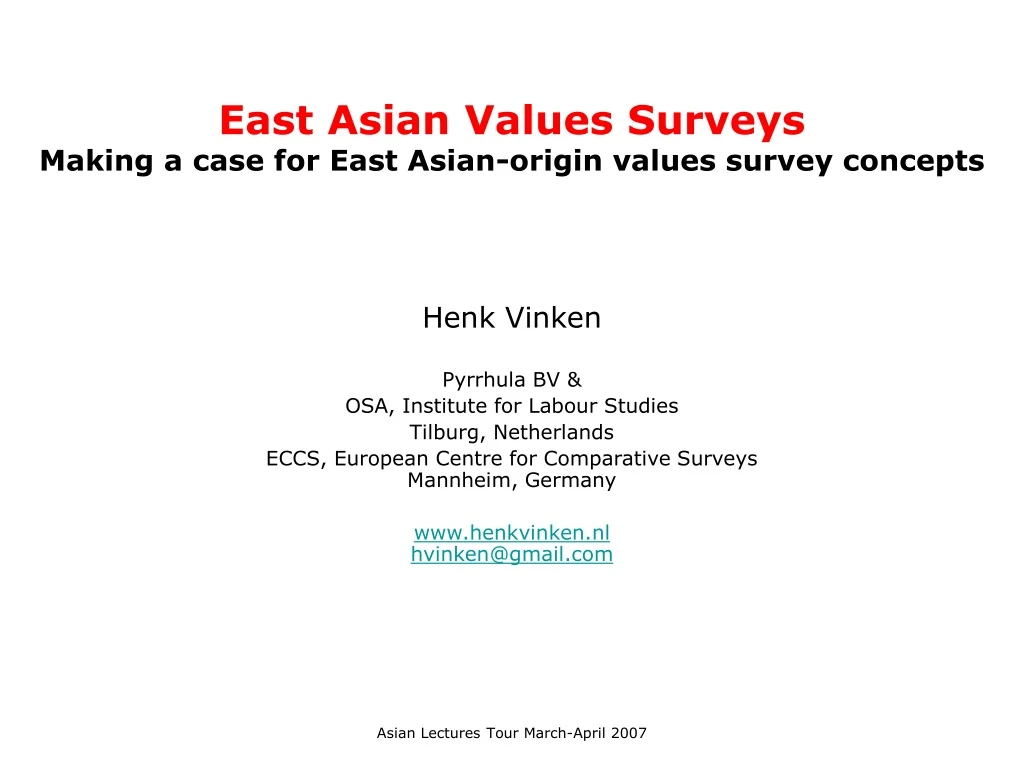 east asian values surveys making a case for east asian origin values survey concepts