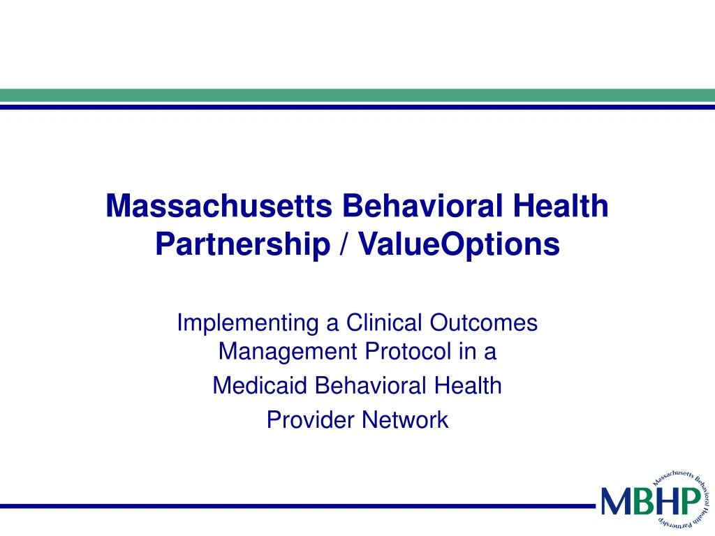massachusetts behavioral health partnership valueoptions