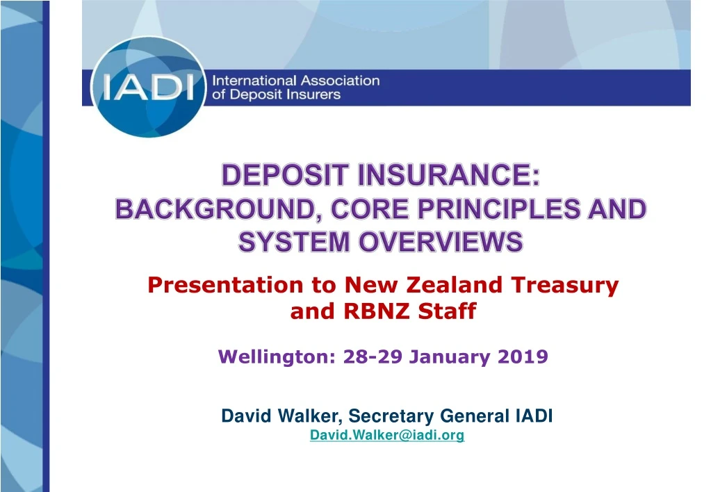 deposit insurance background core principles