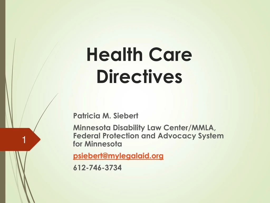 health care directives
