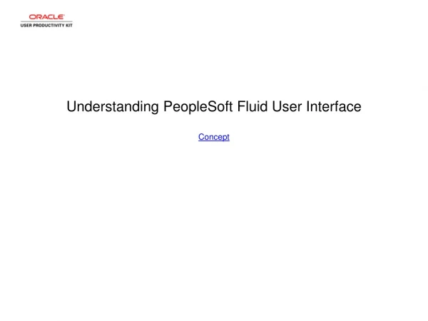 Understanding PeopleSoft Fluid User Interface Concept