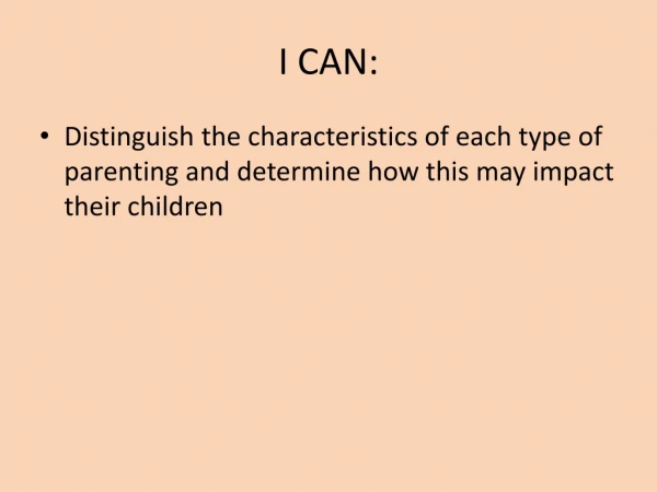 I CAN:
