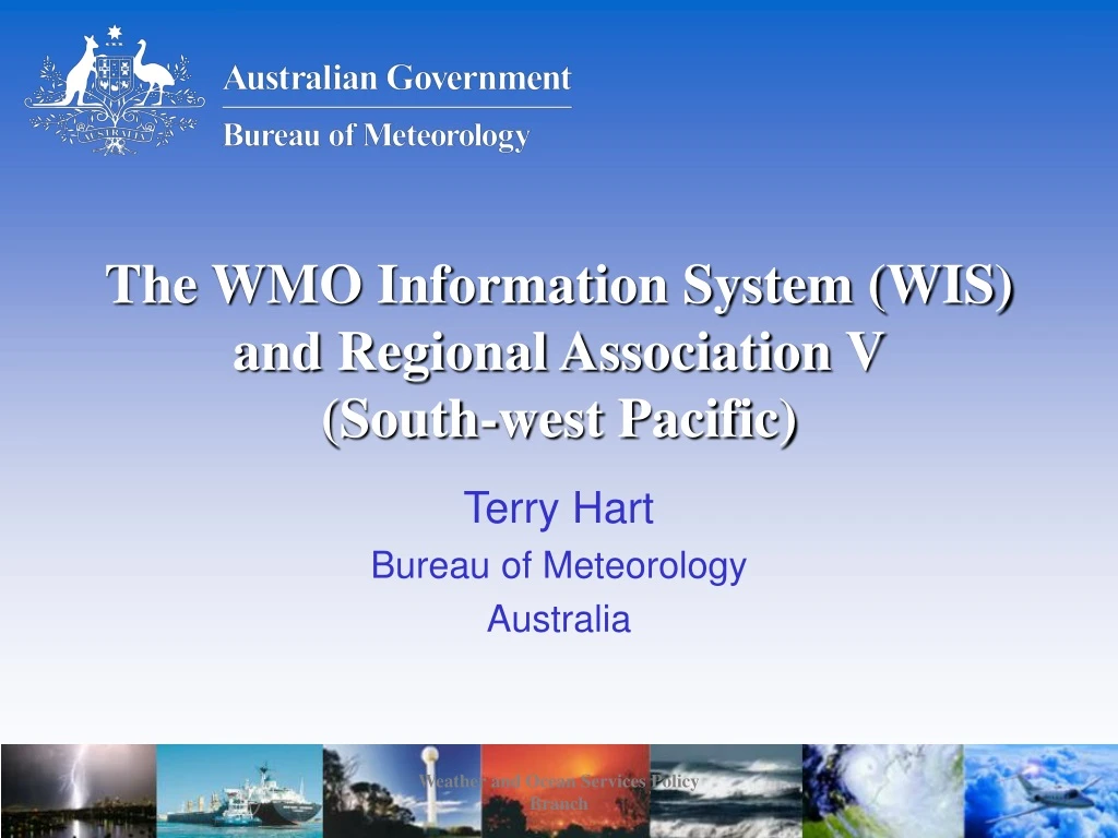 the wmo information system wis and regional association v south west pacific
