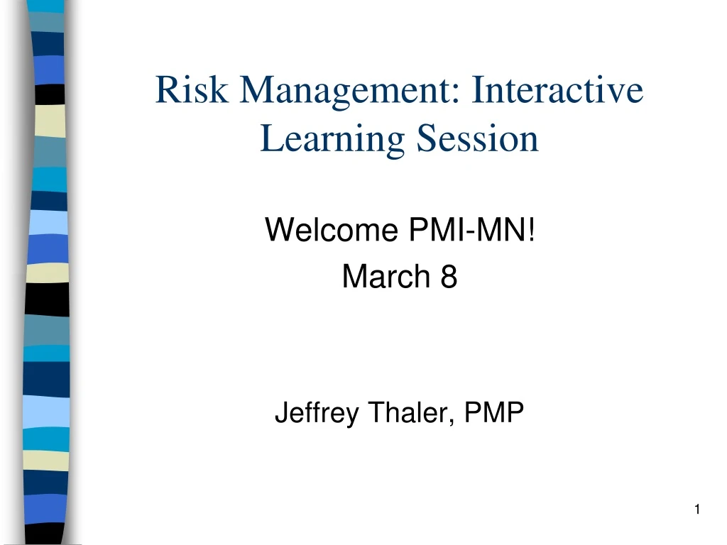 risk management interactive learning session