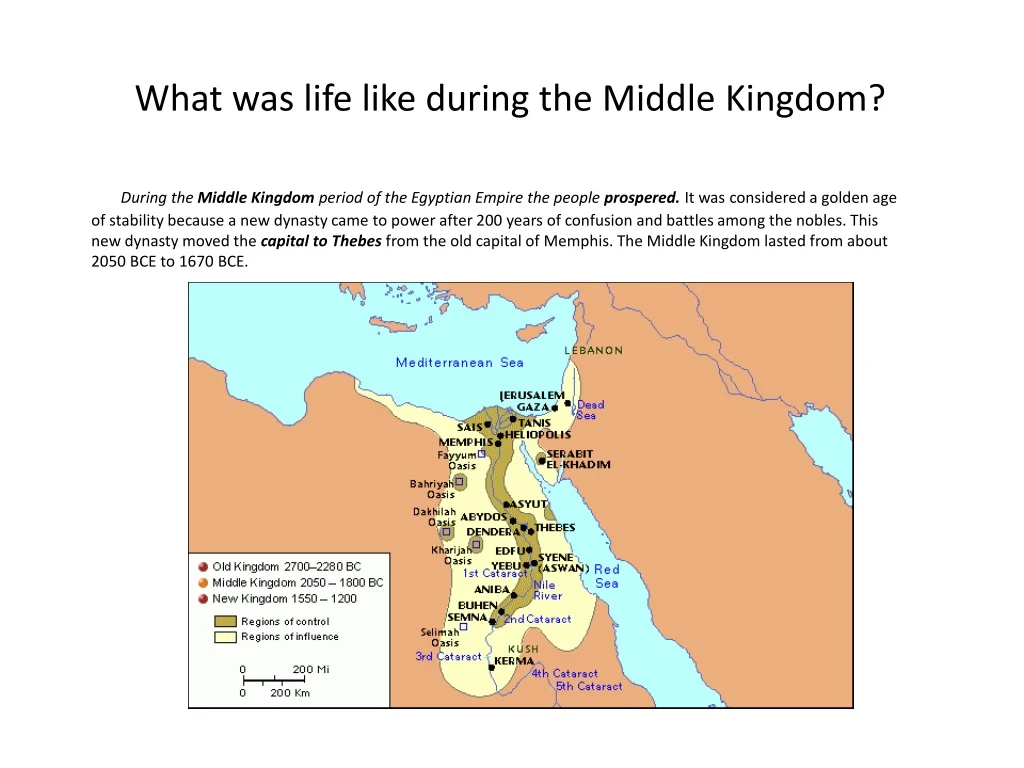 what was life like during the middle kingdom