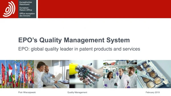 EPO’s Quality Management System
