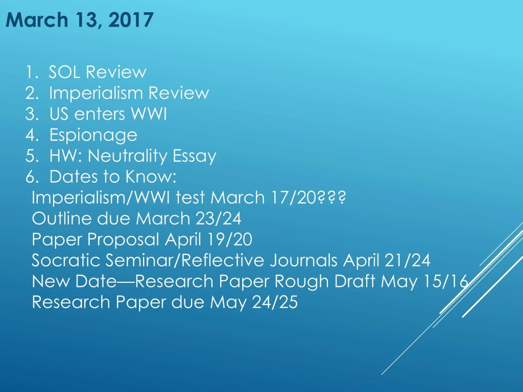 1 sol review 2 imperialism review 3 us enters