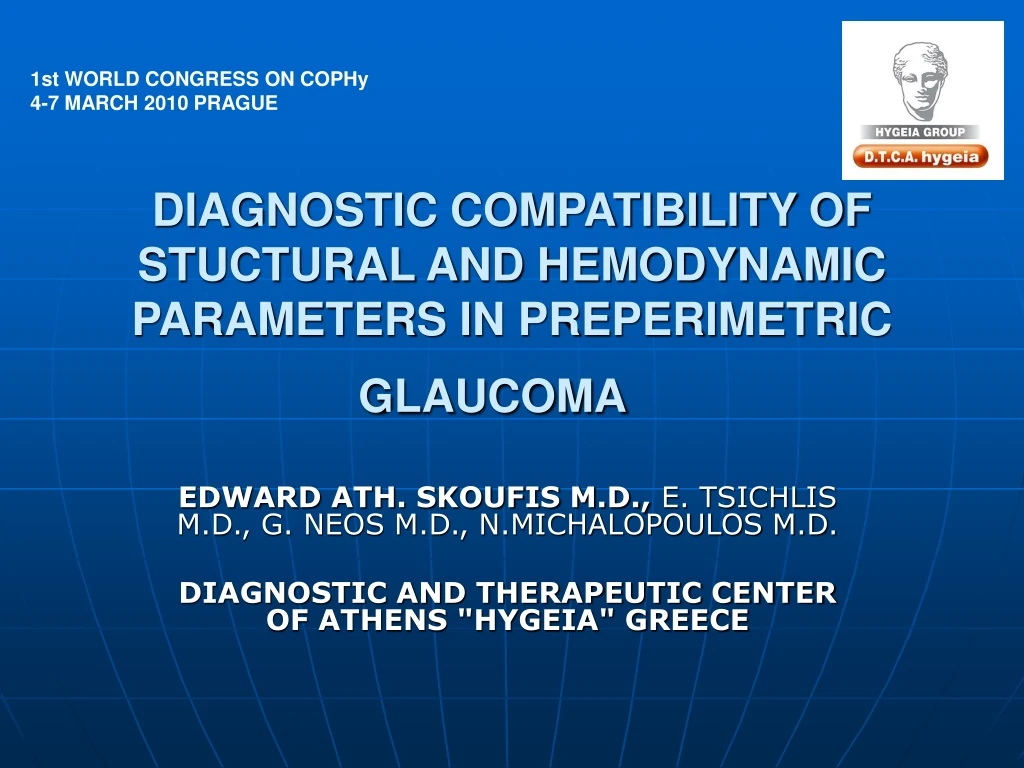 diagnostic compatibility of stuctural and hemodynamic parameters in preperimetric glaucoma