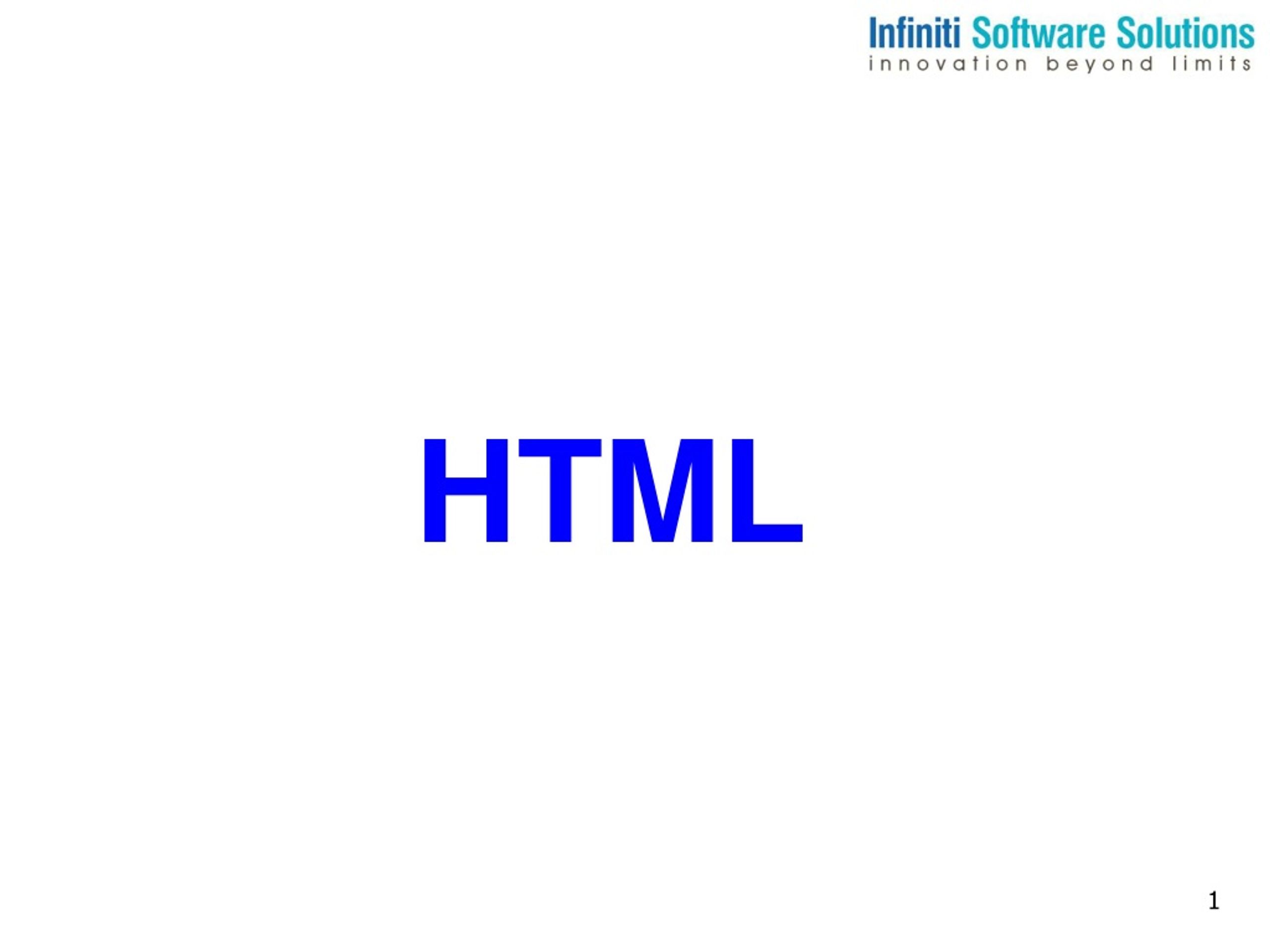 Infiniti Software Solutions - Web Development Services - slide 1