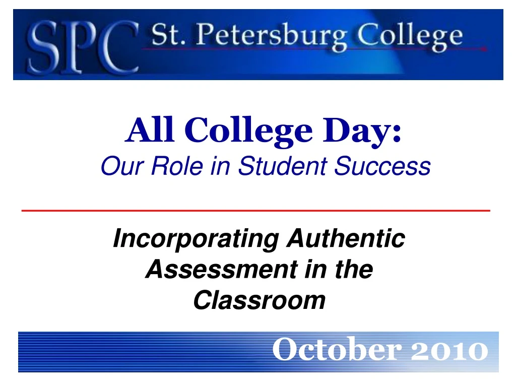 all college day our role in student success