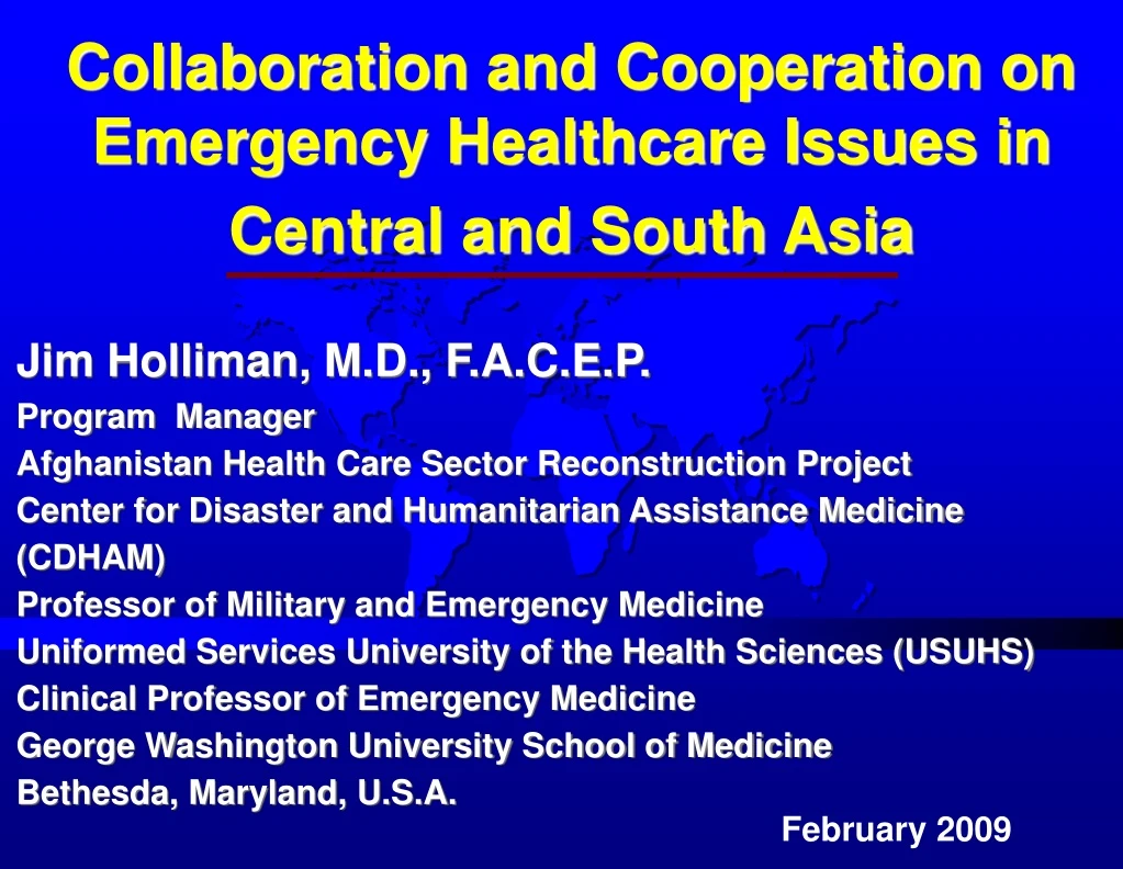 collaboration and cooperation on emergency