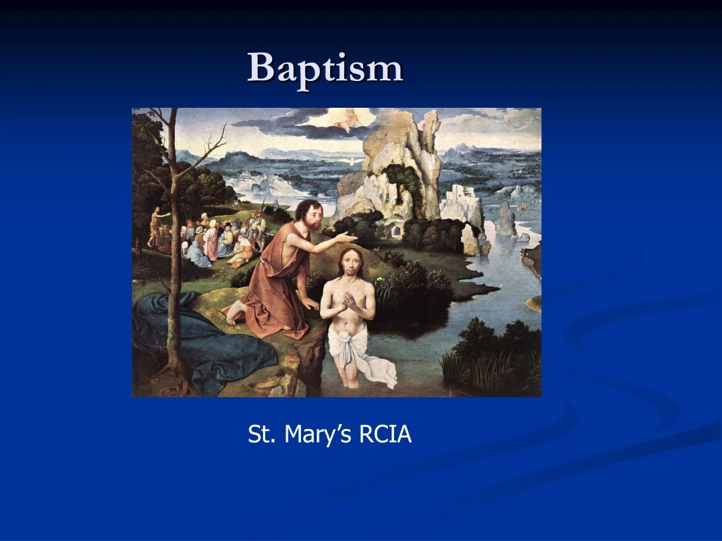 baptism