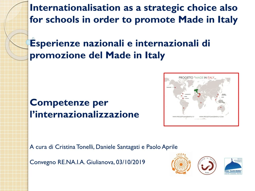 internationalisation as a strategic choice also