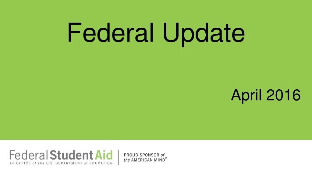 federal update