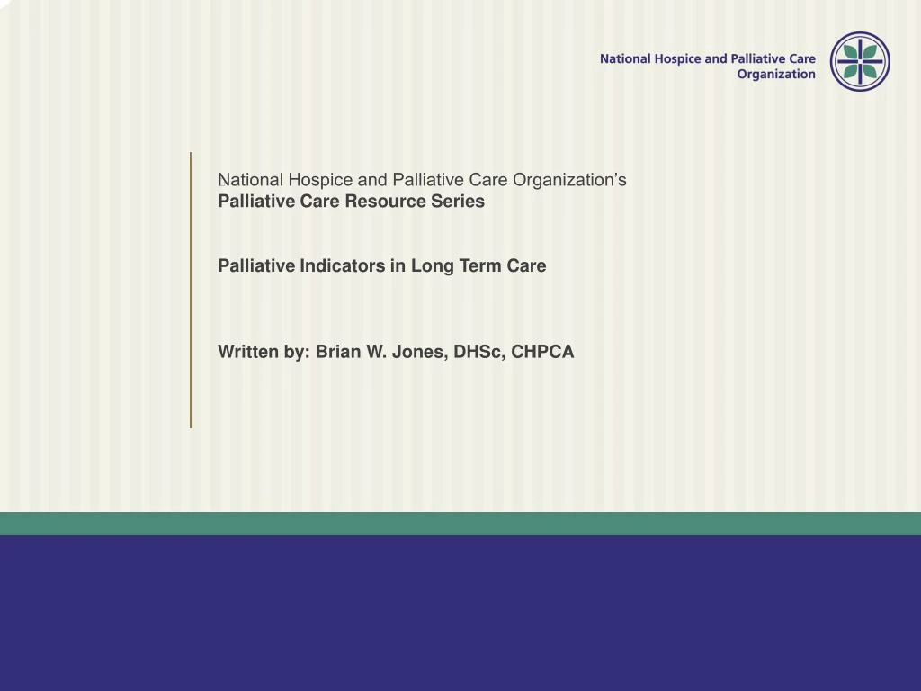 national hospice and palliative care organization