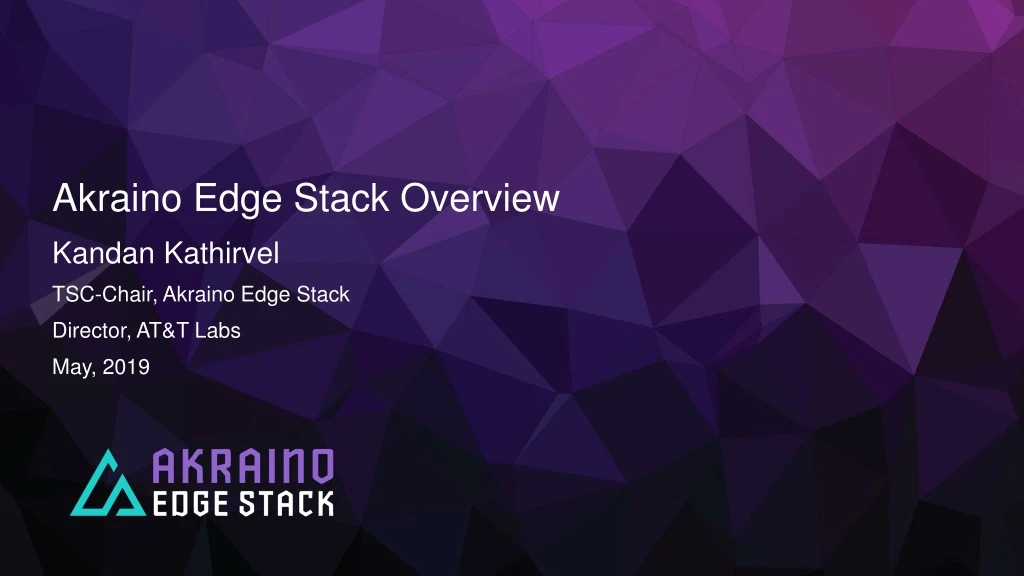 akraino edge stack overview