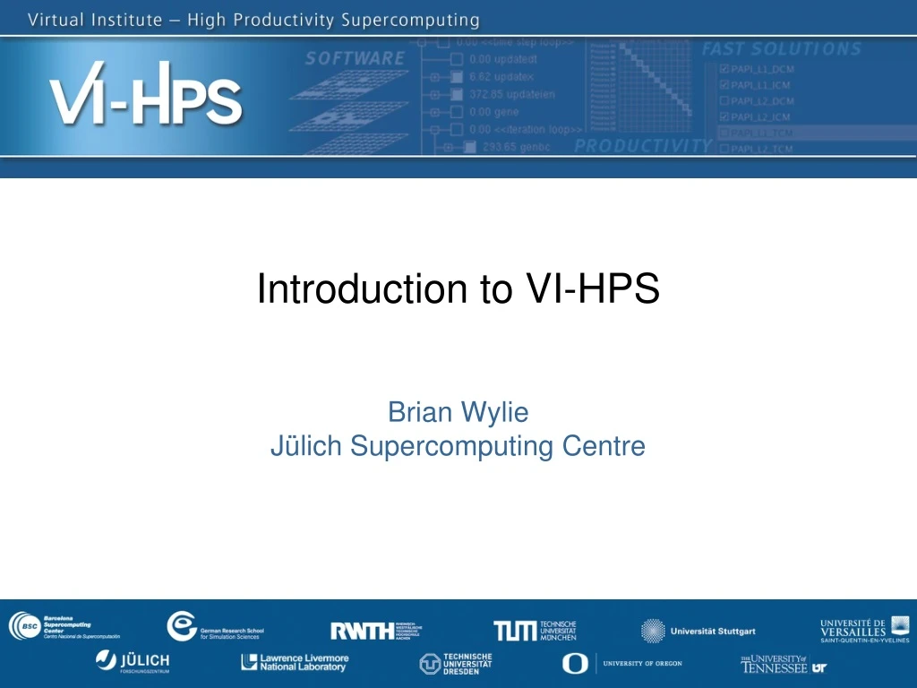 introduction to vi hps