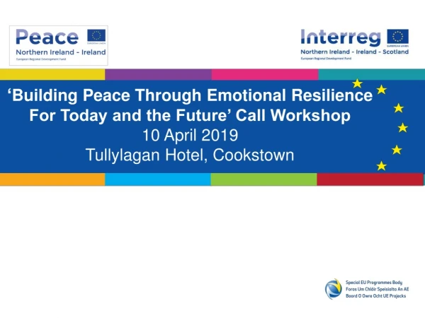 ‘ Building Peace Through Emotional Resilience For Today and the Future’ Call Workshop