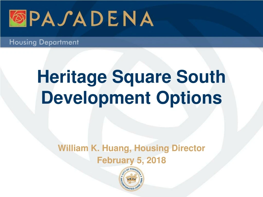 heritage square south development options