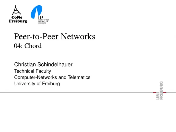 Peer-to-Peer Networks 04: Chord