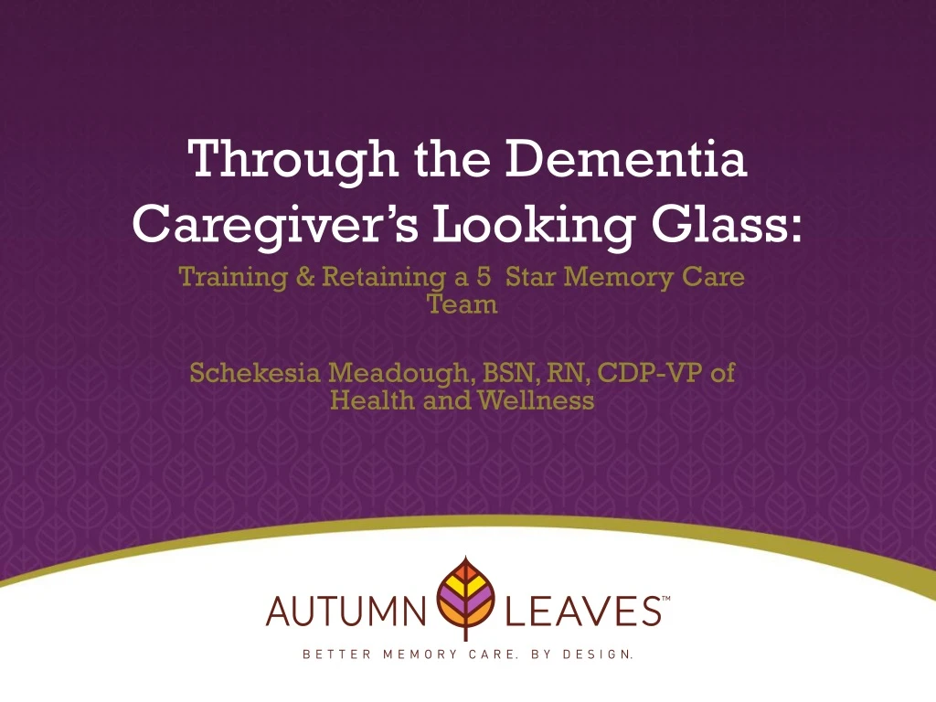 through the dementia caregiver s looking glass