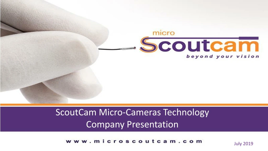 scoutcam micro cameras technology company presentation