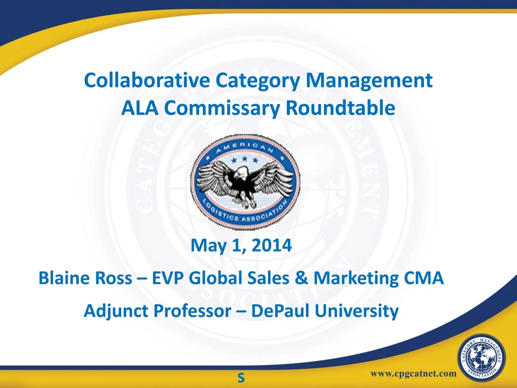 collaborative category management ala commissary roundtable