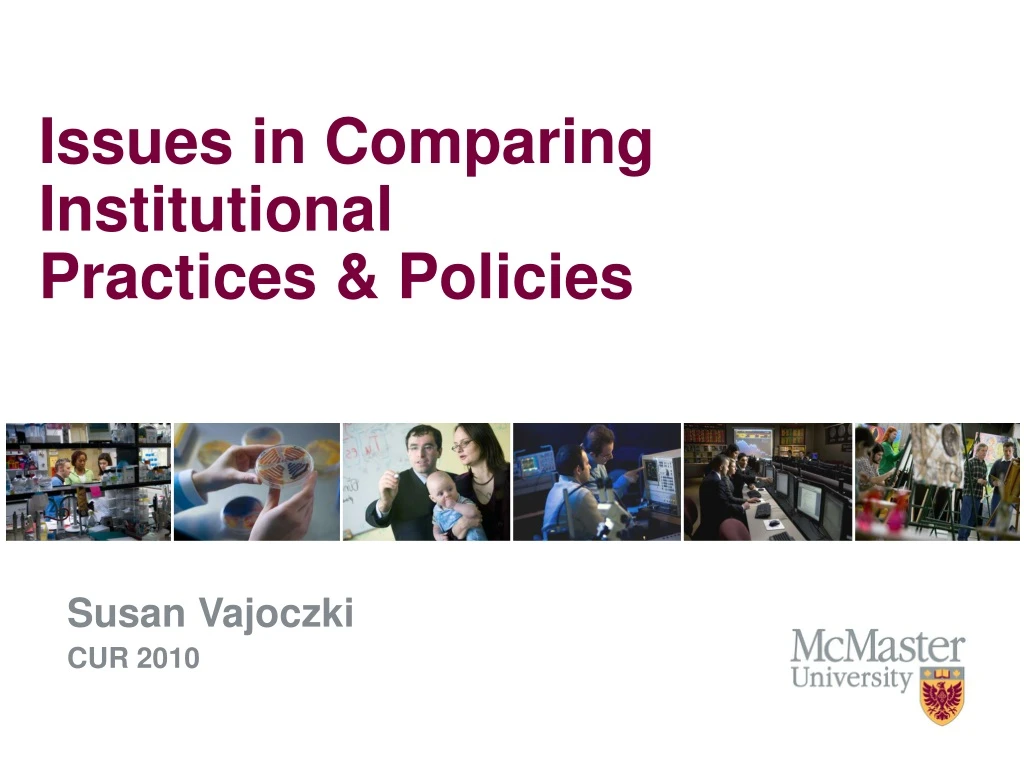 issues in comparing institutional practices