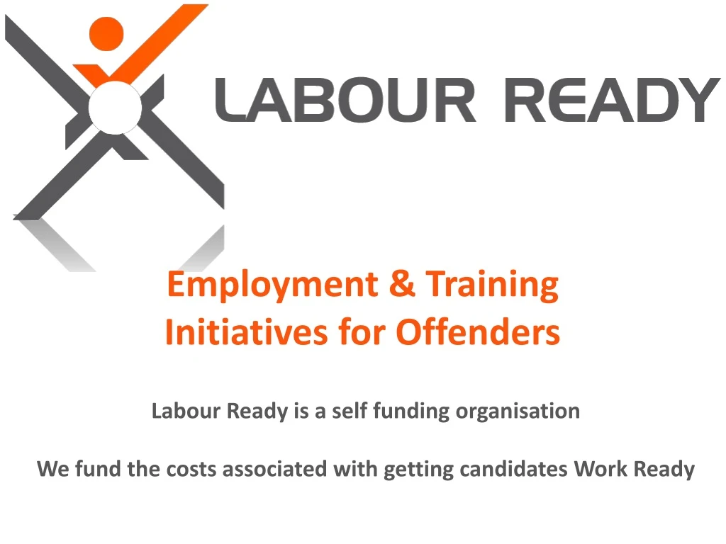 employment training initiatives for offenders