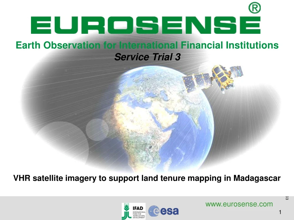 earth observation for international financial