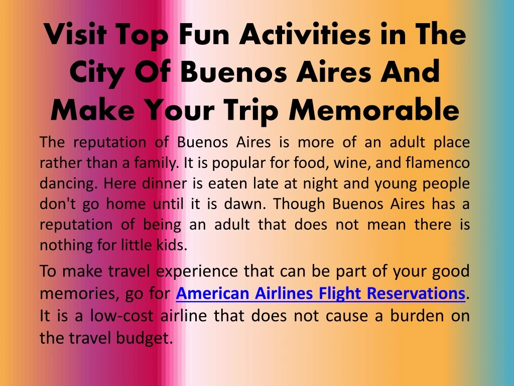 visit top fun activities in the city of buenos aires and make your trip memorable