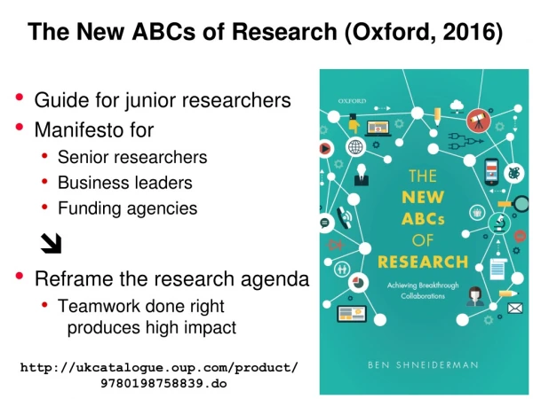 The New ABCs of Research (Oxford, 2016)