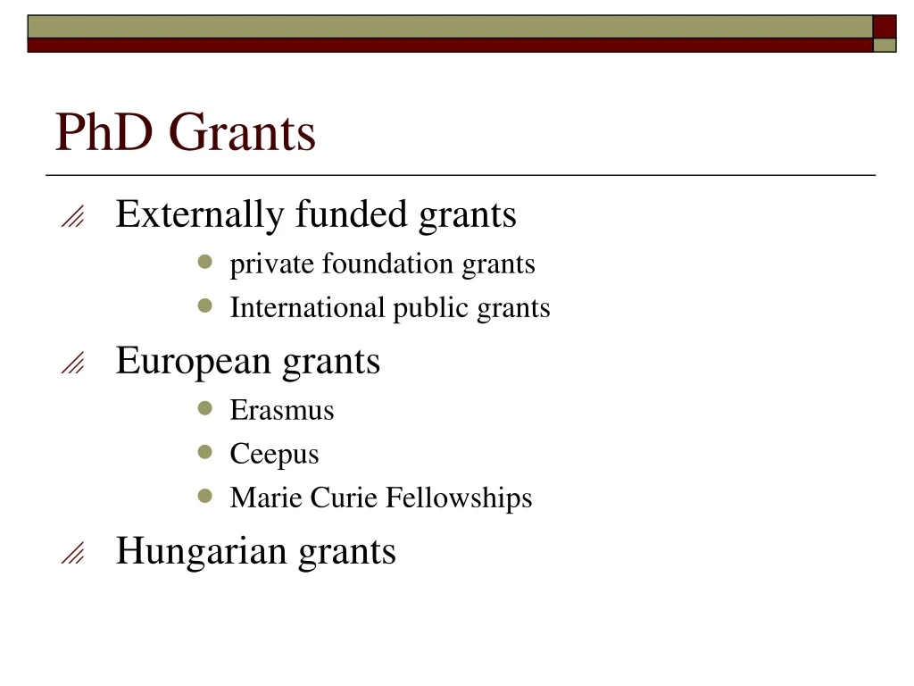 phd grants