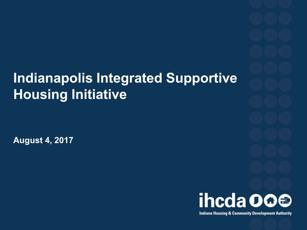 indianapolis integrated supportive housing initiative august 4 2017
