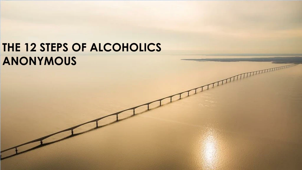 the 12 steps of alcoholics anonymous