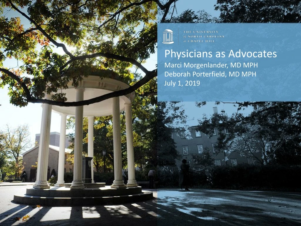 physicians as advocates marci morgenlander