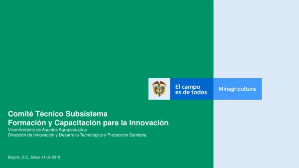 Comité Técnico Subsistema Formación y Capacitación para la Innovación